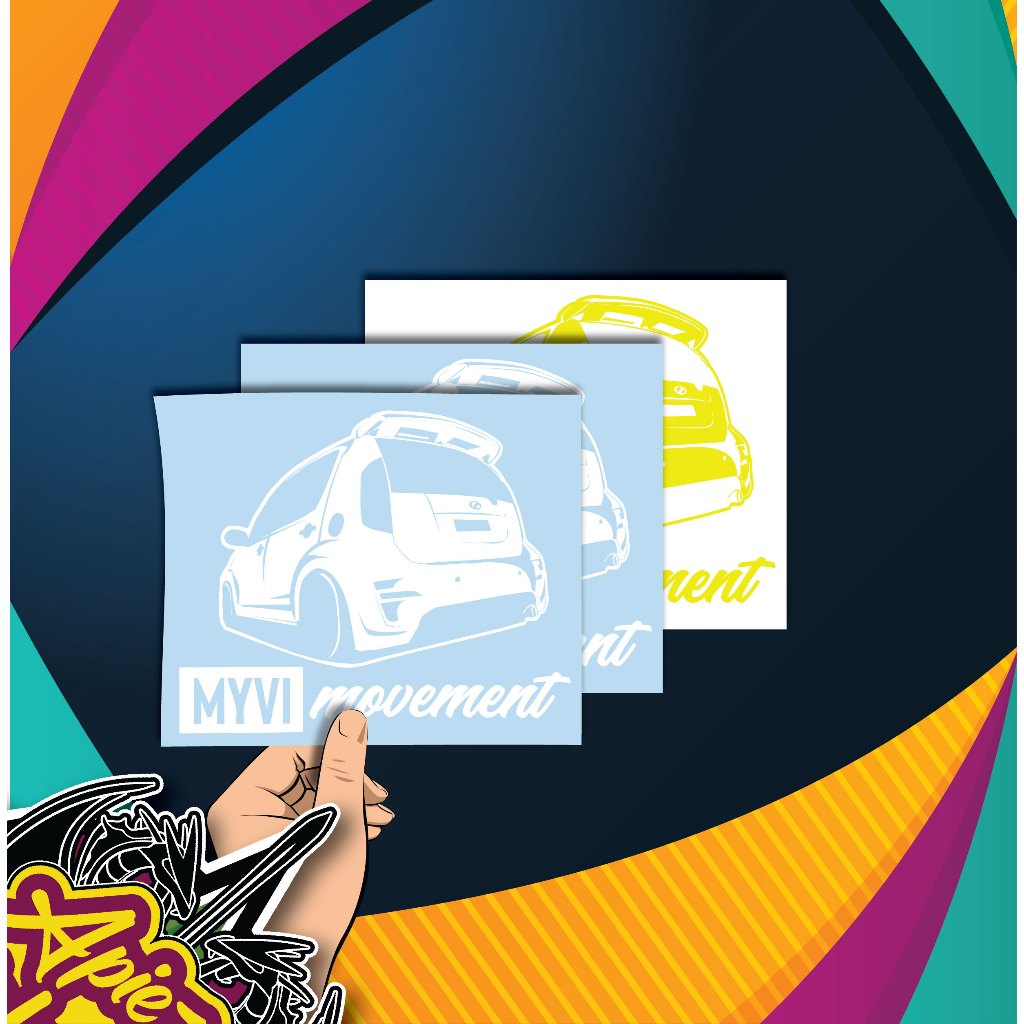 Sticker Myvi Movement /Sticker kereta/ Sticker Kenderaan/ Sticker Myvi ...