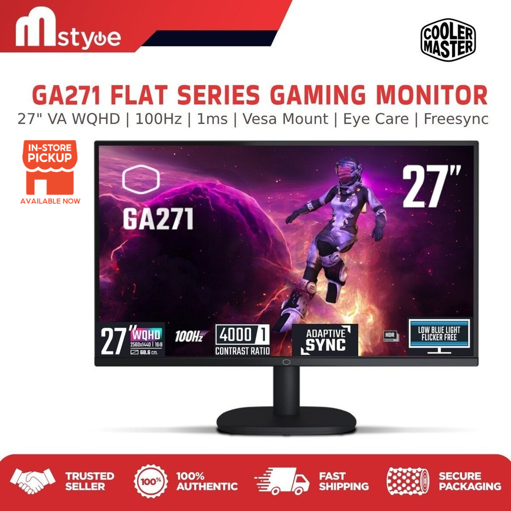 Cooler Master GA241 (VA, Full HD) , GA271 (VA, 2K WQHD) & GA2701 (FHD ...