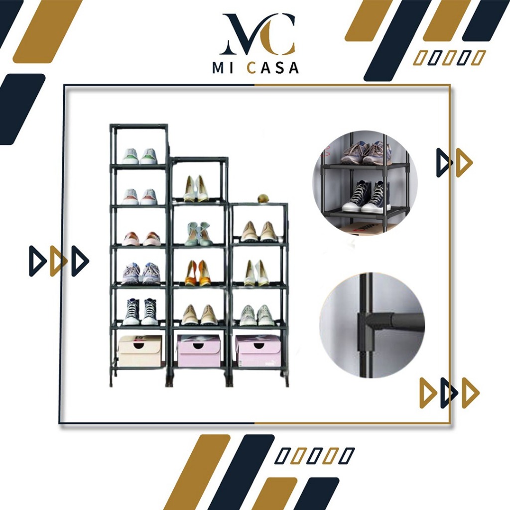 𝗠𝗜 𝗖𝗔𝗦𝗔 2/3/5/6 Rak Kasut DIY Pintu Rak Kasut Mudah Di Belakang Pintu ...