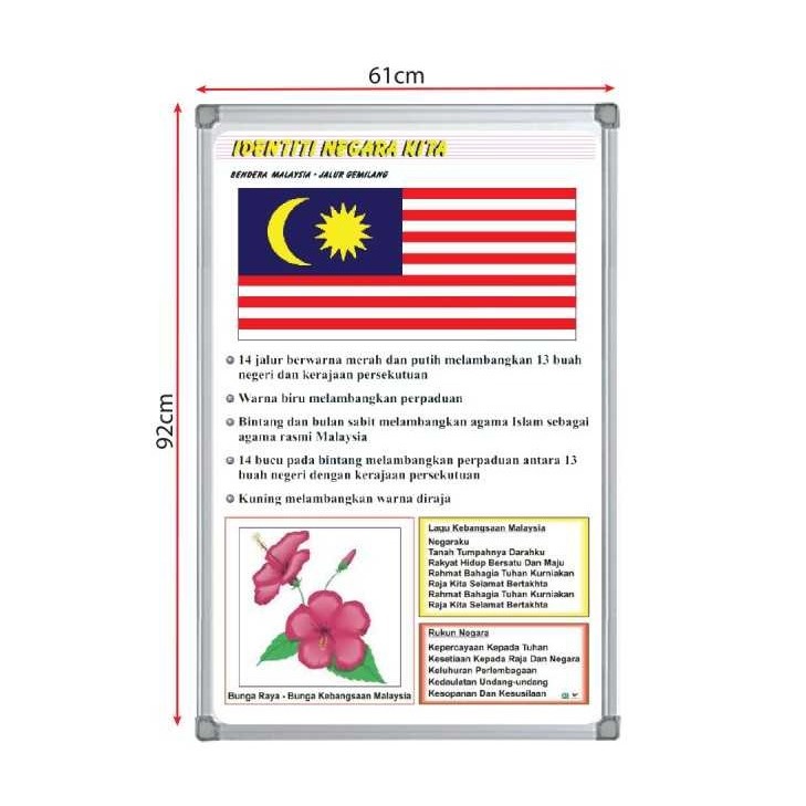 Bendera Malaysia Jalur Gemilang Wall Frames Shopee Malaysia