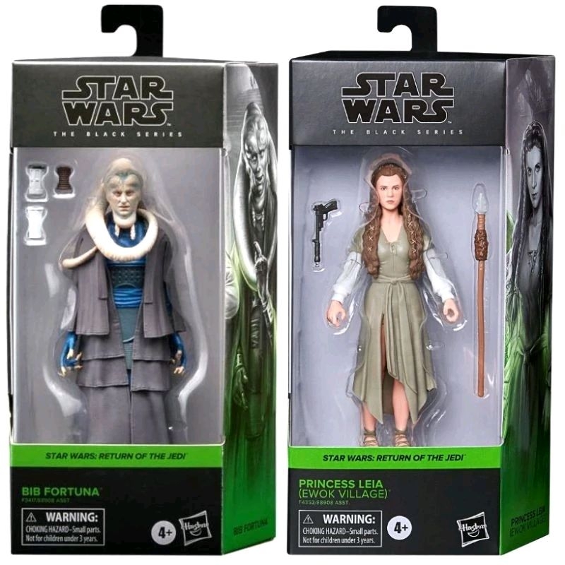 Star Wars The Black Series Princess Leia Ewok Village Bib Fortuna Aurra ...