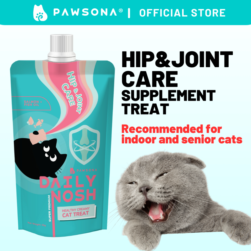 [Hip & Joint Care] PAWSONA® Cat Daily Nosh Wet Food 50g | Salmon+Fish ...