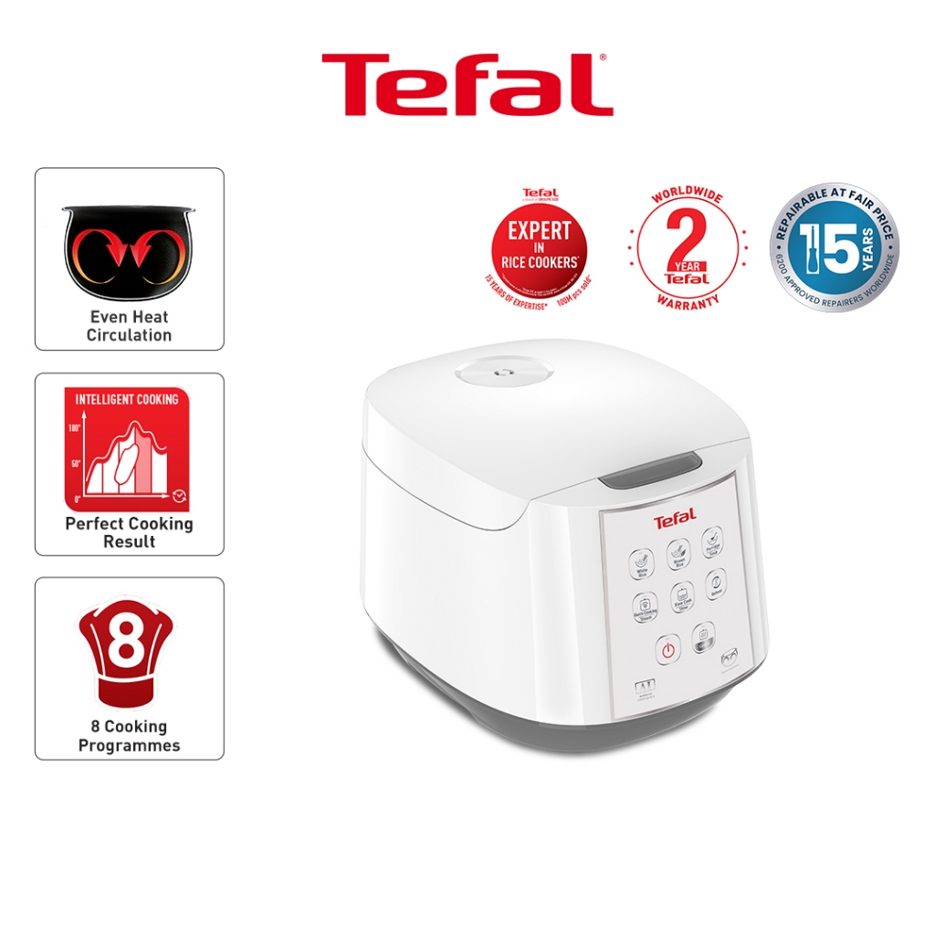 Tefal Fuzzy Logic Rice cooker (1.8L/10 Cups) RK7321 | Shopee Malaysia