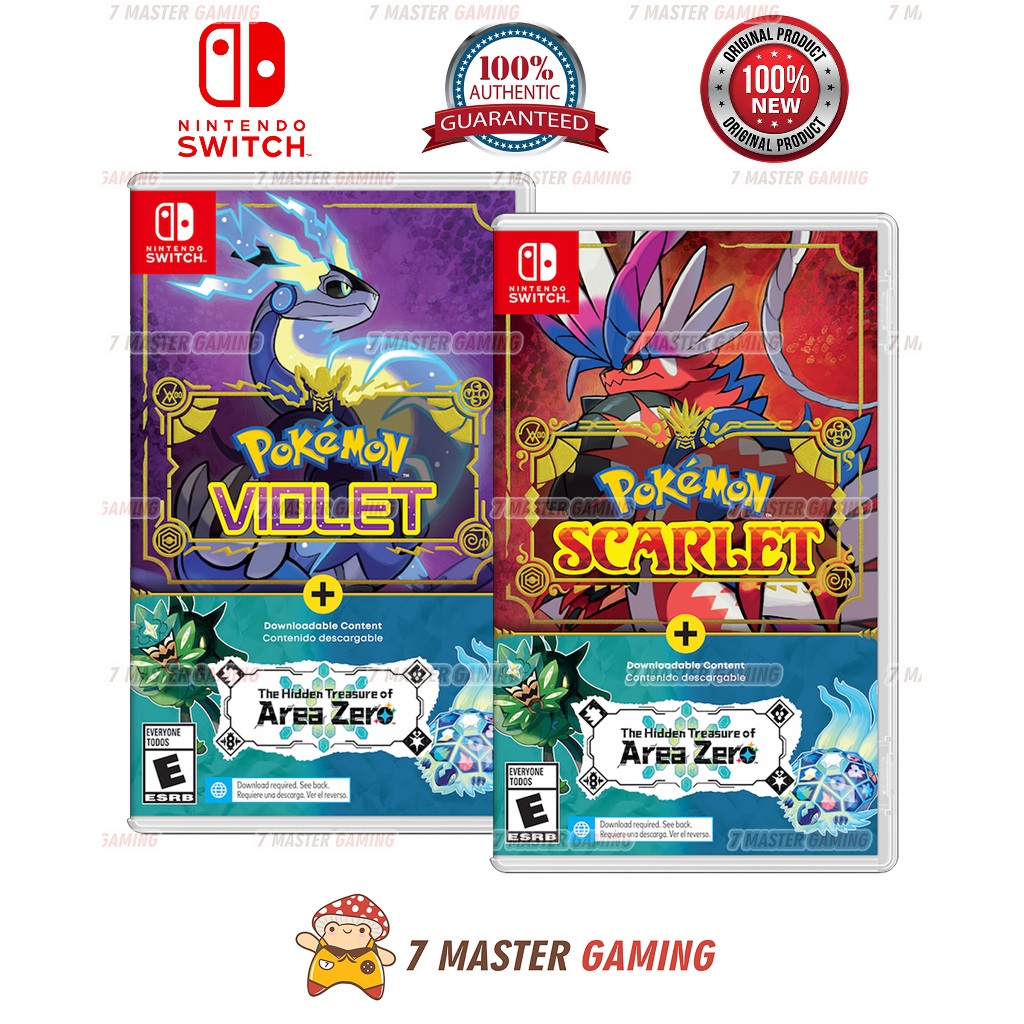 Pokemon Scarlet and Violet + Area Zero DLC Double Pack - Nintendo ...