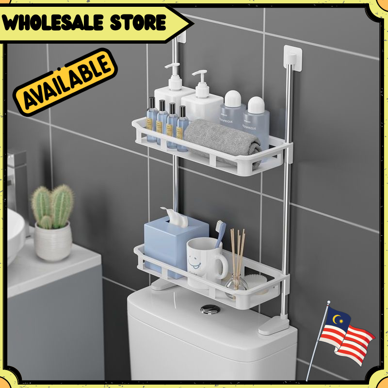 Bathroom Shampoo Rack Toilet Storage Rack Organizer Kitchen Multilayer ...