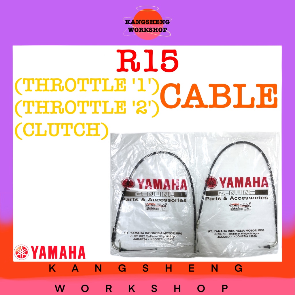 YAMAHA R15 CABLE (CLUTCH/THROTTLE ‘1’/‘2’) (ORIGINAL) Shopee Malaysia