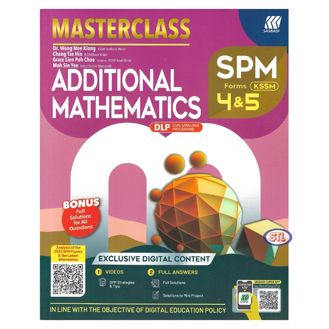 MasterClass SPM Additional Mathematics(DLP) KSSM | Shopee Malaysia