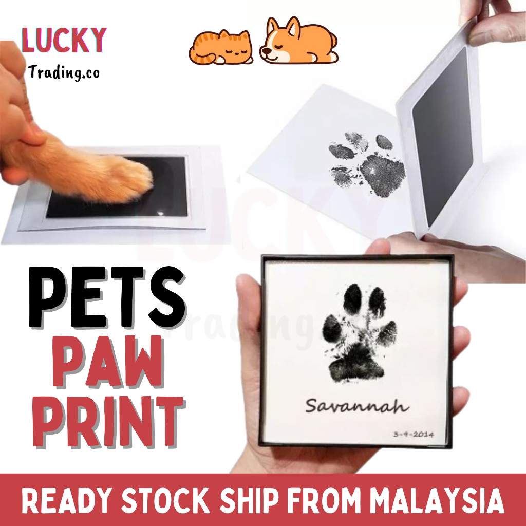 Pet Paw Print Pets Clean Touch Ink Pad, Dog Paw Print Cat Pet Owner