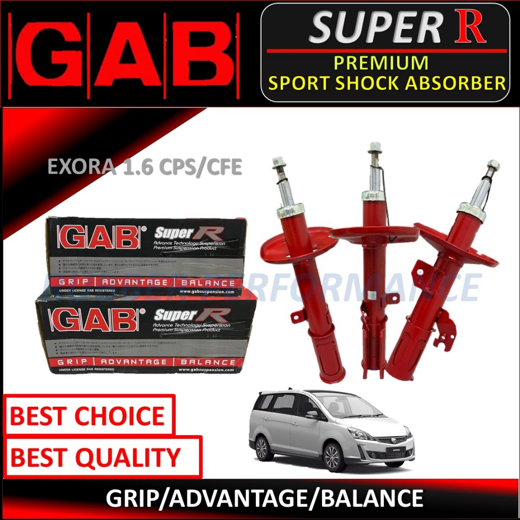 SET ORIGINAL GAB SUPER R ABSORBER DEPAN/FRONT ABSORBER / REAR ABSORBER ...