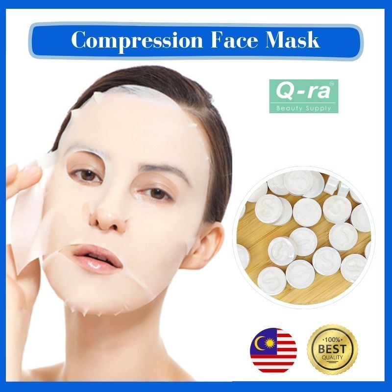 NEW PACKAGING Compression Face Mask Disposable DIY Non-Woven Cotton ...
