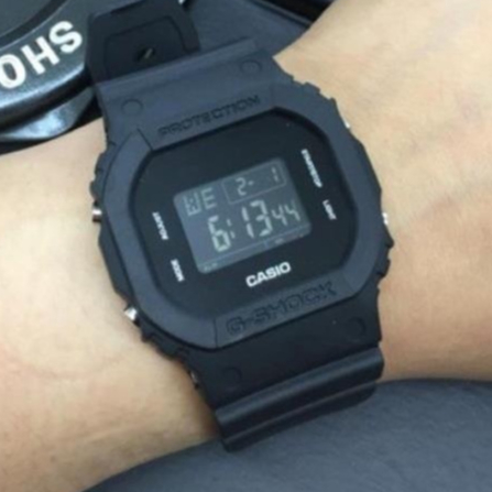 G-Shock DW5600 Petak Full Black Dark Night Men Digital Watch Unisex ...