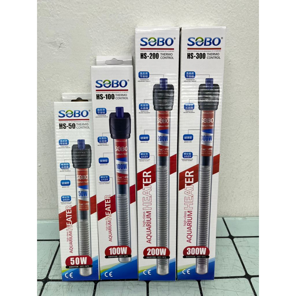 **READY STOCK** SOBO Aquarium Fish Tank HIGH CLASS AQUARIUM HEATER 50 ...