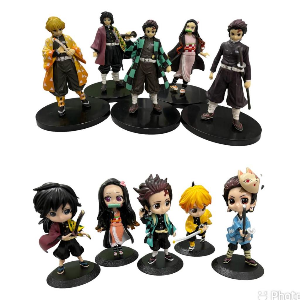 Ready Stock Demon Slayer Toys Demon Slayer Figurine Cake Decoration ...