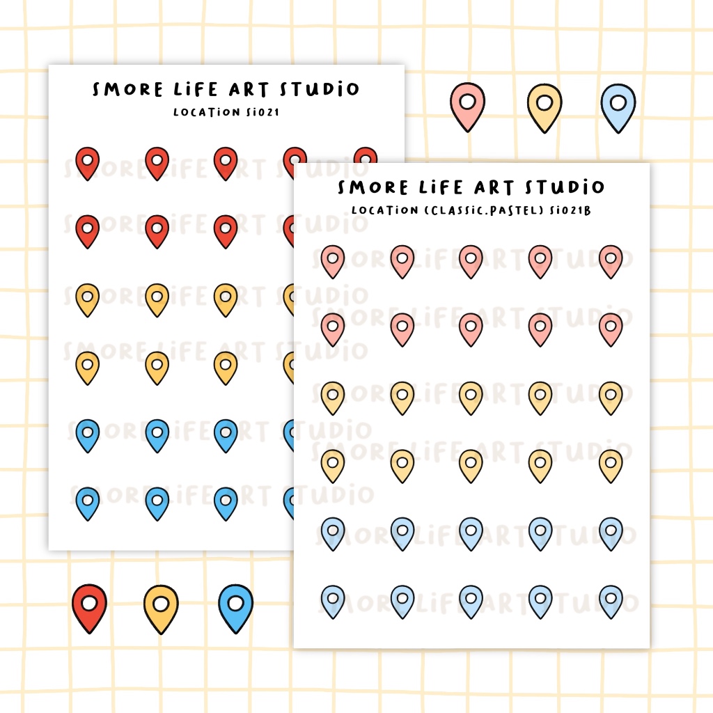 Travel pin icon stickers | Bujo Planner Stickers | Si021 ...