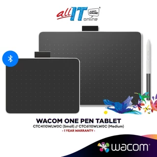 Wacom One Pen Tablet (Small / Medium) Standard Edition | Student & Designer Drawing Tablet (CTC4110WLW0C / CTC6110WLW0C)