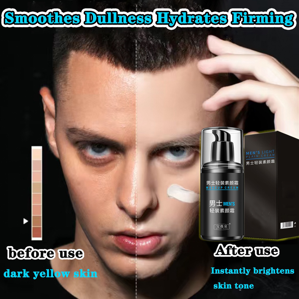 Men S Face Bb Cream Nourishing Whitening Foundation Skin Natural Makeup Face Cream Oil Control