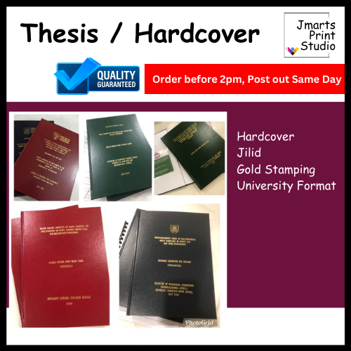 (24hours ship out) Hardcover / Thesis binding/Jilid Thesis | Shopee ...