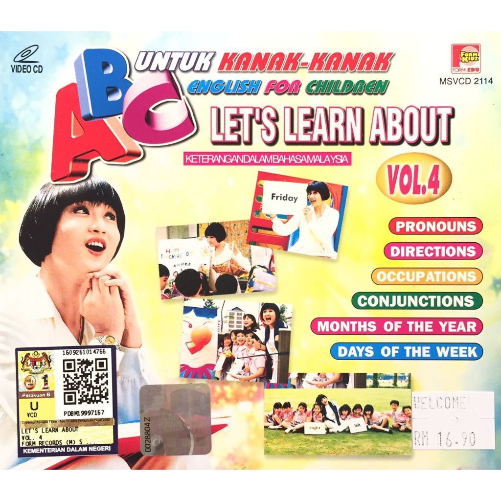 Education VCD Abc Untuk Kanak Kanak Vol 4 Bahasa Malaysia (VCD ...