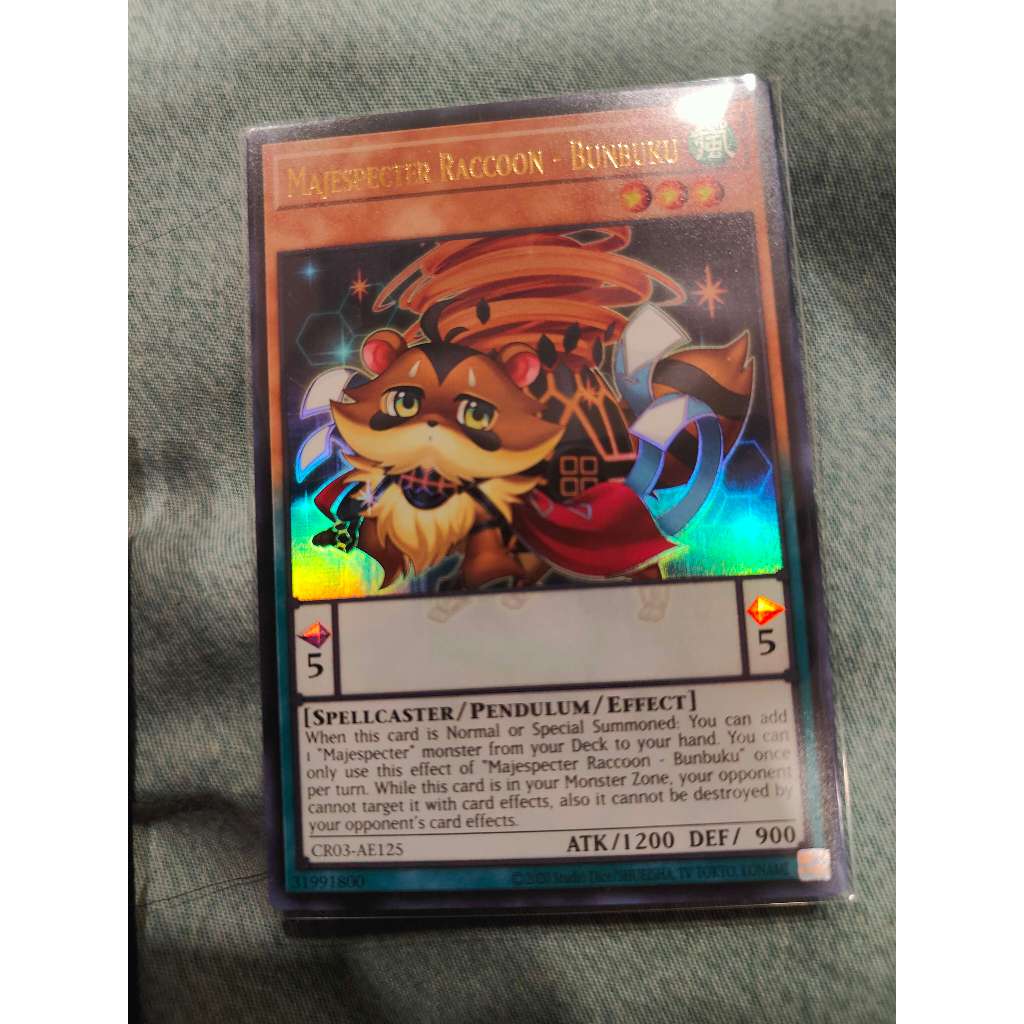 Yugioh : CR03-AE125 Majespecter Raccoon - Bunbuku (Ultra Rare / Secret ...