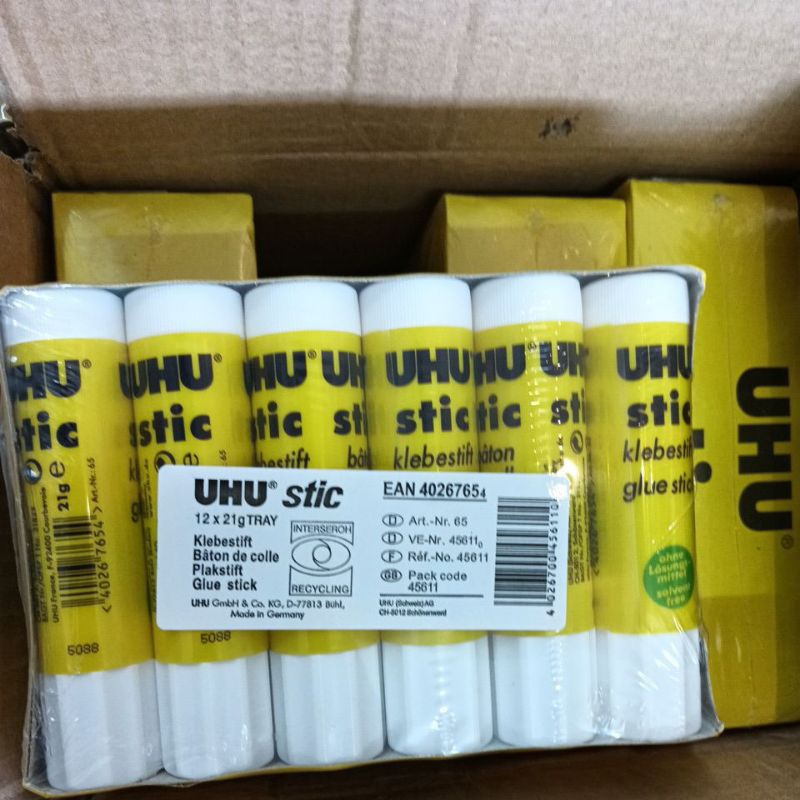 21G x12pcs UHU STIC / UHU GLUE STICK BOX | Shopee Malaysia