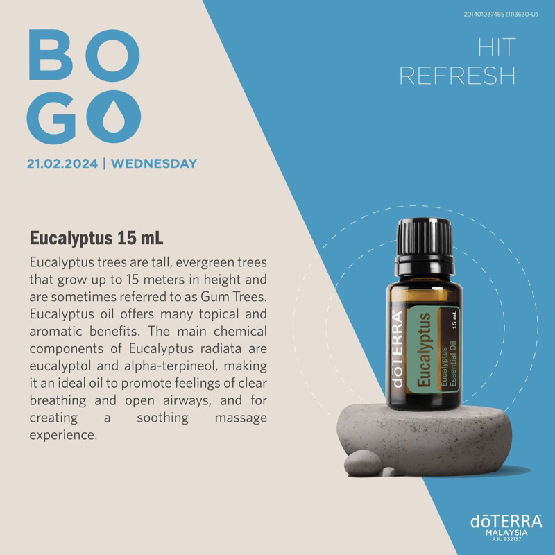 📡 𝐃𝐞𝐥𝐢𝐯𝐞𝐫𝐲 𝟐𝟒𝐡📡 ️11/26 ️100% Authentic doTERRA Eucalyptus Essential oil ...