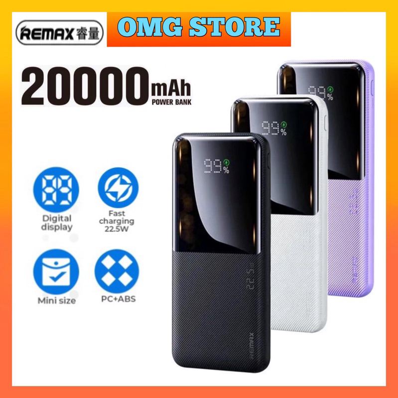 REMAX RPP-623 20000mAh Powerbank Super Fast Charging PD 20W + QC 22.5W ...