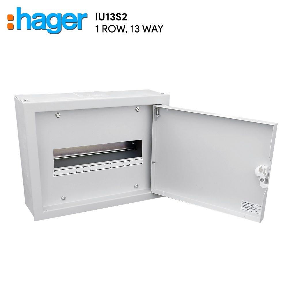 HAGER IU13S METAL ENCLOSURE BOX (1 ROW 13 WAYS) | Shopee Malaysia