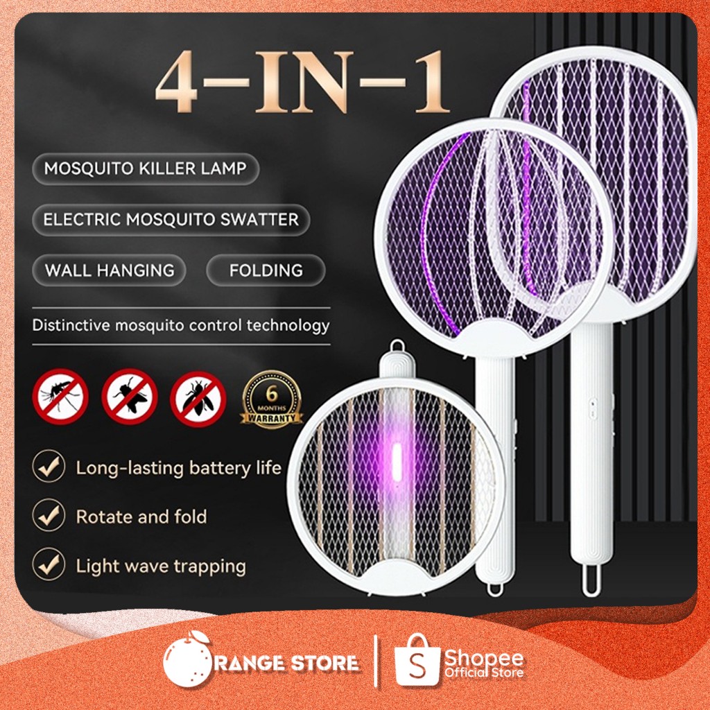 Rechargeable Mosquito Killer Lamp Raket Nyamuk Elektrik USB Charge