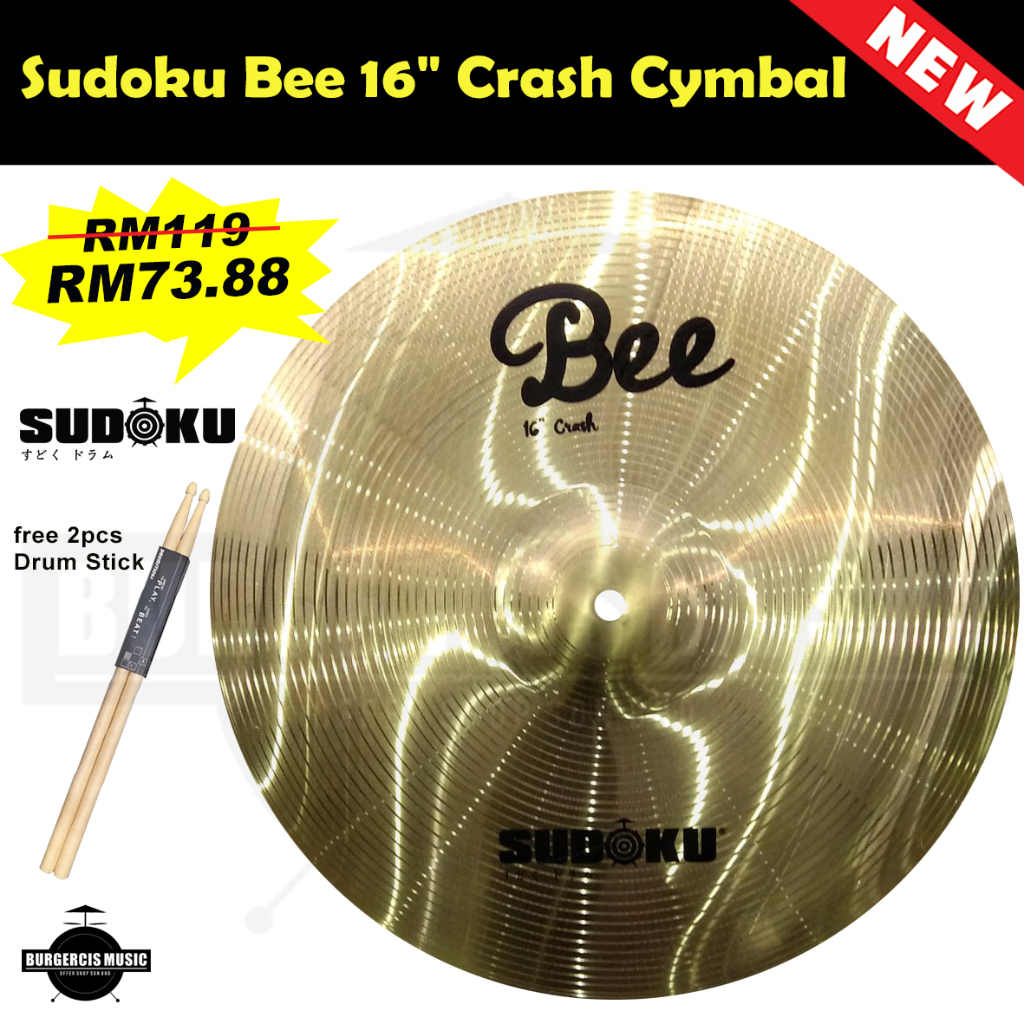 Sudoku Bee 10"splash,14'Hihat,16"Crash,18"C,20"Ride,12"Stack,16"ozone