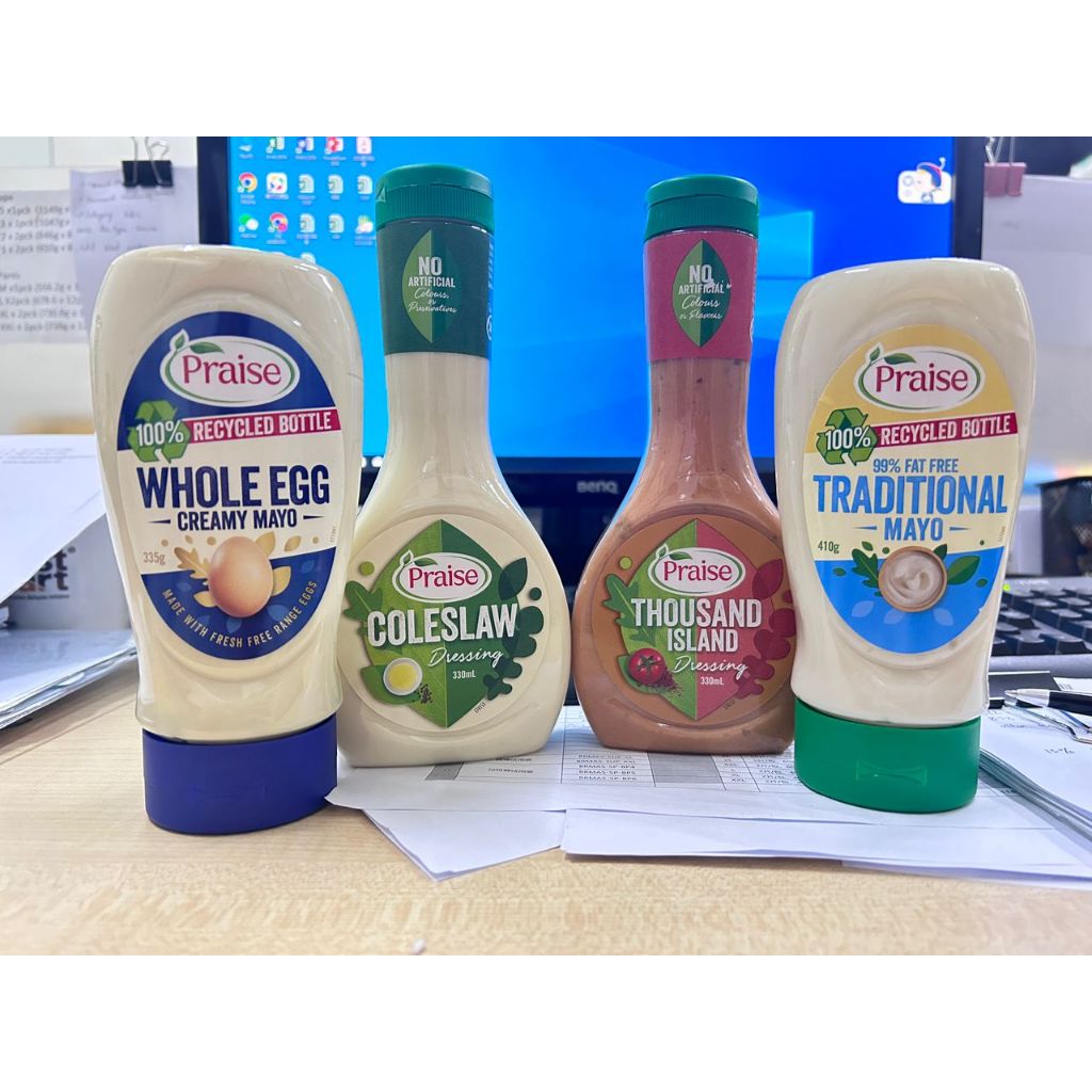 [HALAL] PRAISE TRADITIONAL MAYONNAISE/WHOLE EGG MAYO/COLESLAW DRESSING