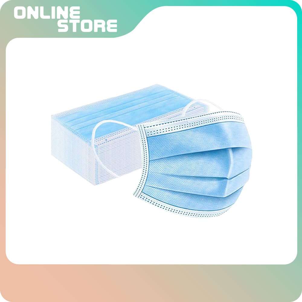 (Malaysia Seller Ready Stock) 50Pcs Disposable 3 Ply Non Woven Face ...