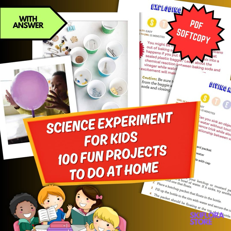 [SS251] Science Experiment For Kids : 100 Fun STEM Projects To Do At ...