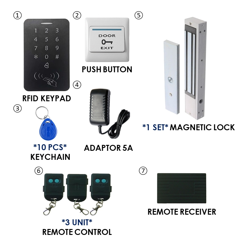 RFID New Door Access Control System D99 / KM99 With Electric 600lbs ...