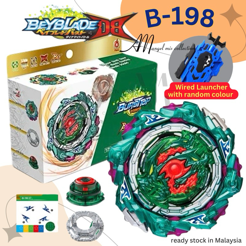 Ready Stock !!! Beyblade Burst B-198 01 Chain Kerbeus With LR Launcher ...