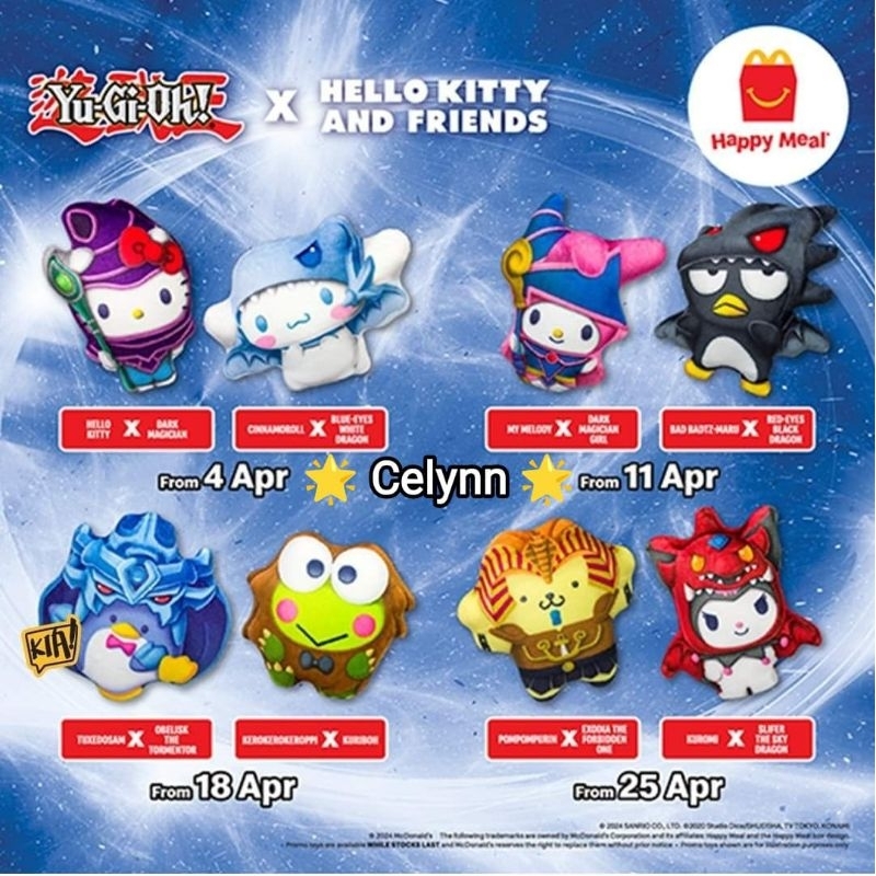 McDonald's McD Mcdonalds Mekdi Malaysia Happy Meal Toy YuGiOh X Hello ...