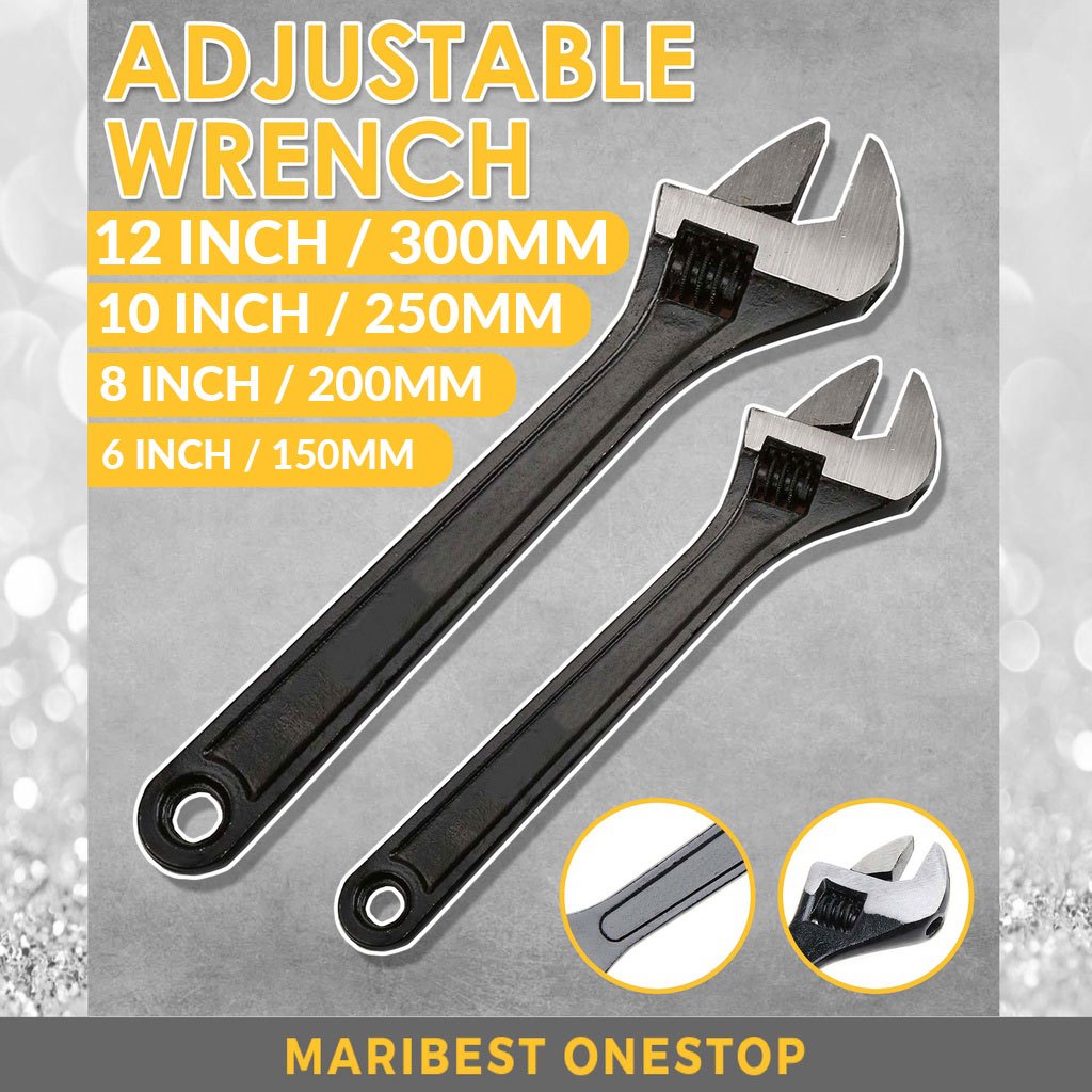 Set 3 Chiavi Inglesi Regolabili 6-10 Pollici - Per Meccanica, Bici E Lavori Domestici - Foto 2
