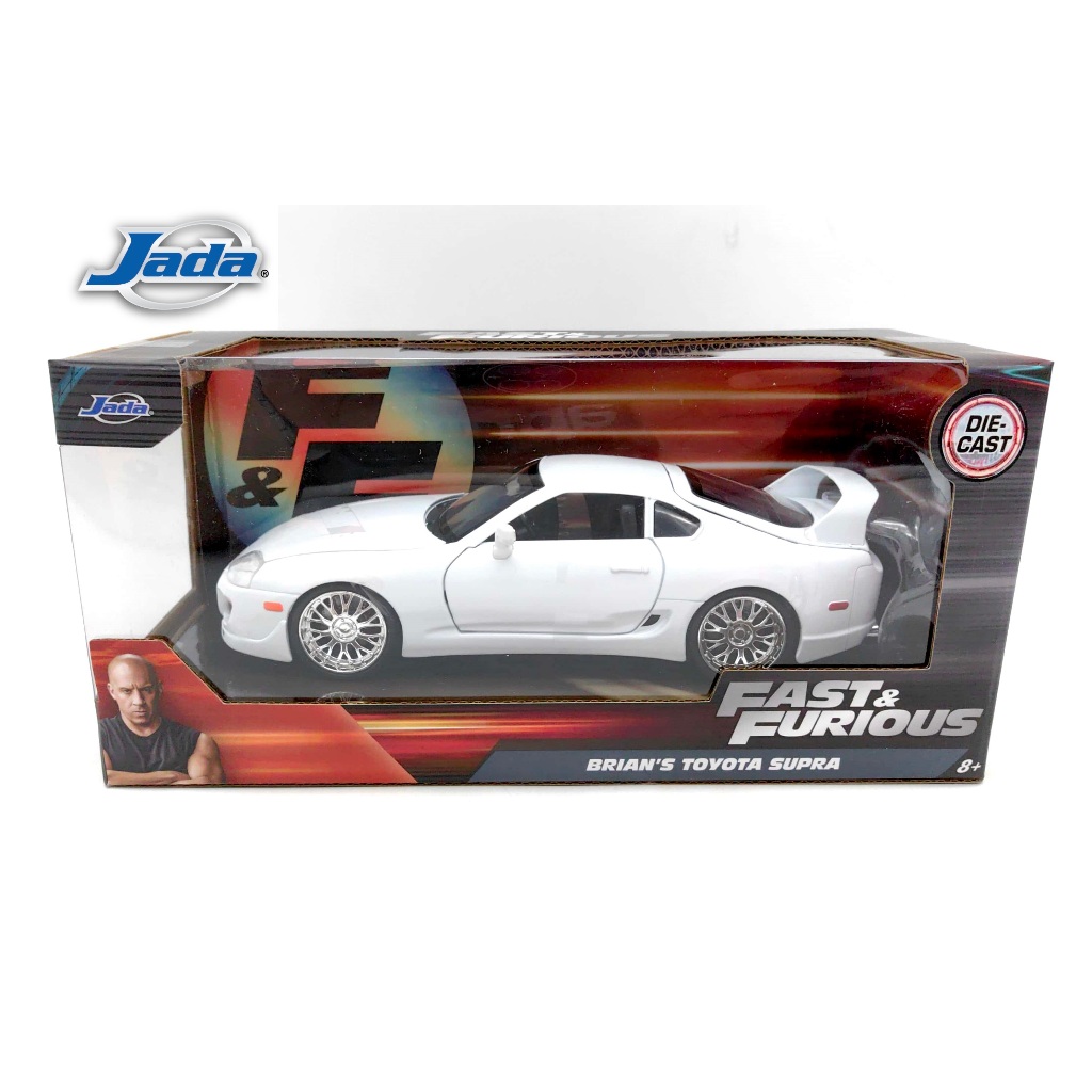 JADA 1:24 METAL DIE CAST FAST & FURIOUS BRIAN'S TOYOTA SUPRA (WHITE ...