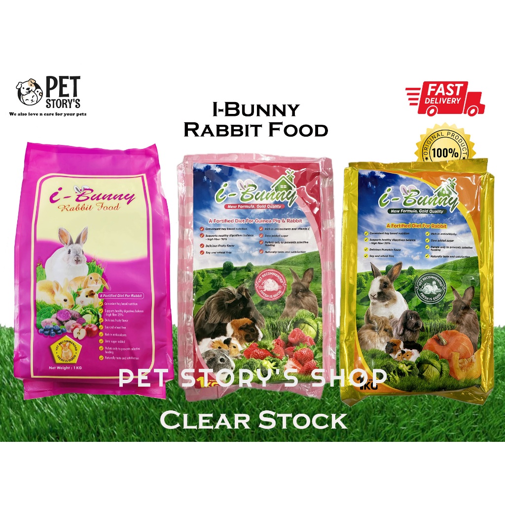 CLEAR STOCK! I-Bunny Rabbit Food (Purple Sweet Potato/Pumpkin ...