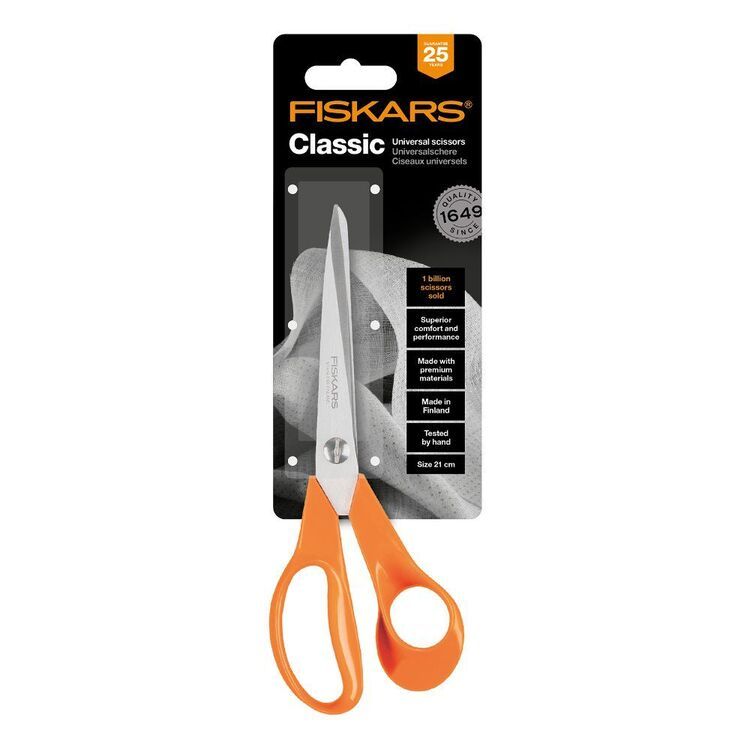 Fiskars Classic 8"/21cm Universal Scissors Made in Finland Shopee