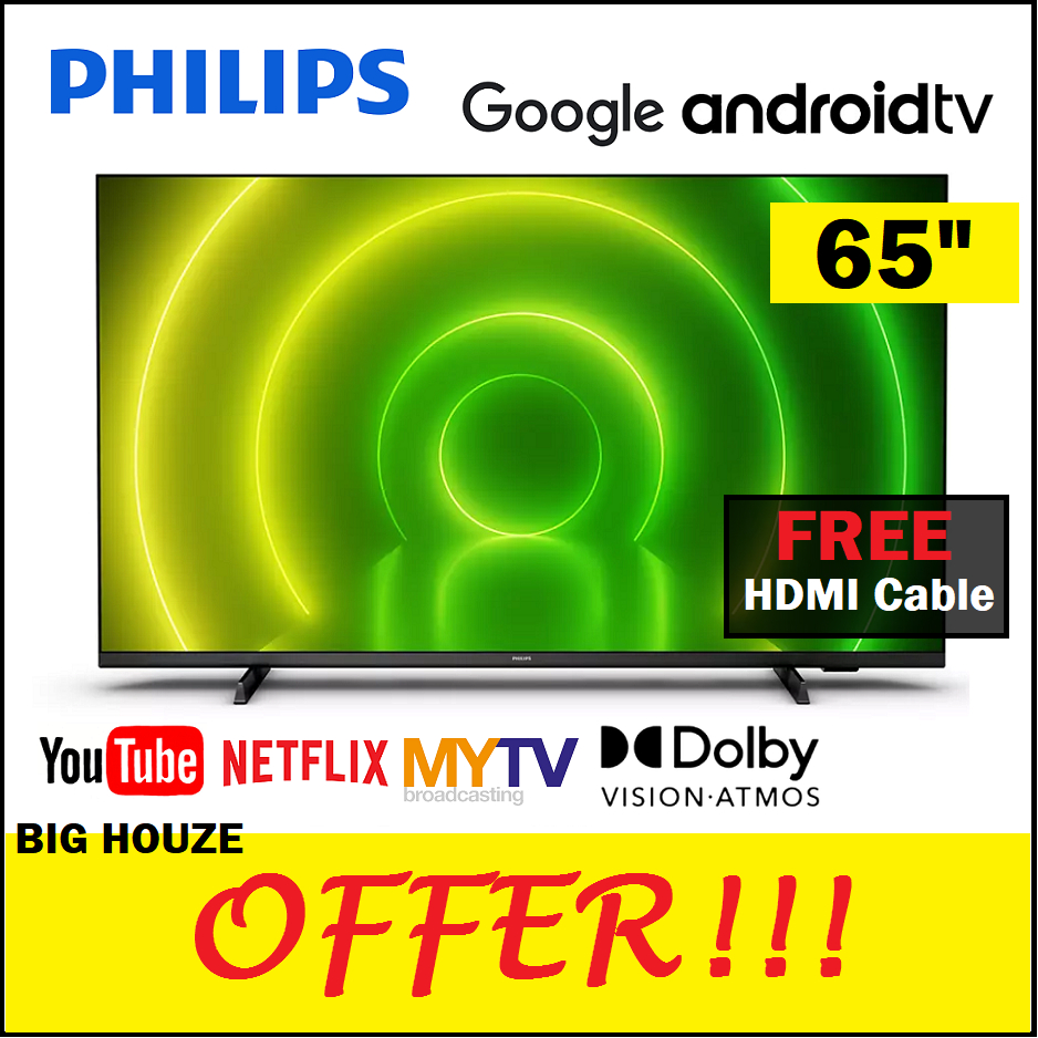 BUY NOW Philips 65 inch Google Android LED TV 65PUT7406/68 4K UHD WIFI ...