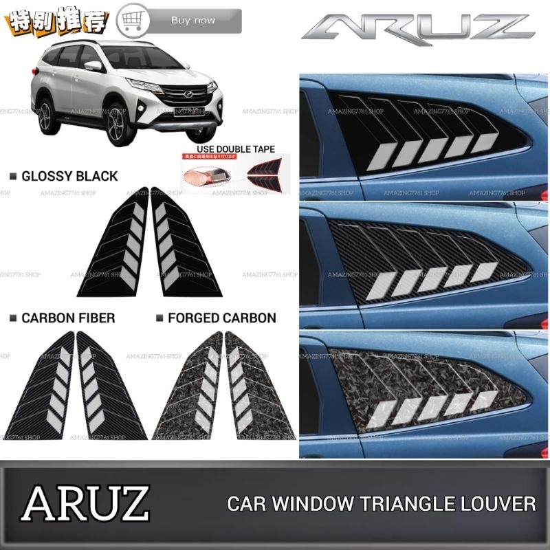 AMAZING PERODUA ARUZ CAR WINDOW TRIANGLE LOUVER COVER REAR TRIANGLE ...