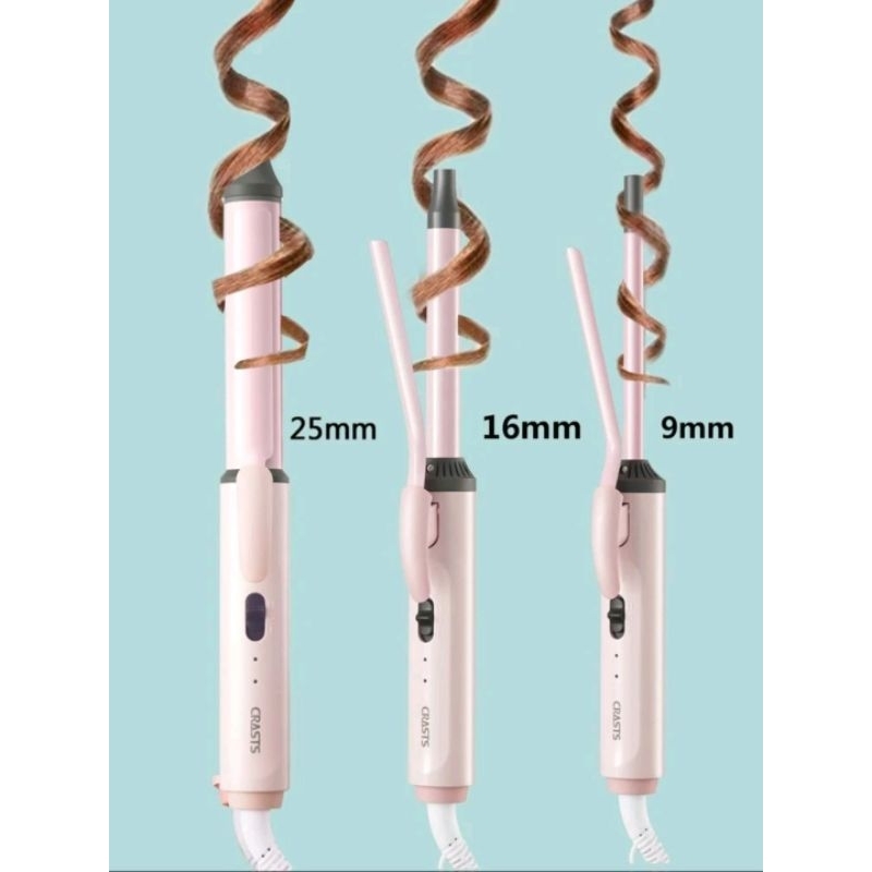 Crasts Professionals Hair Curler Pink Curling Tong Mesin Pengerinting ...