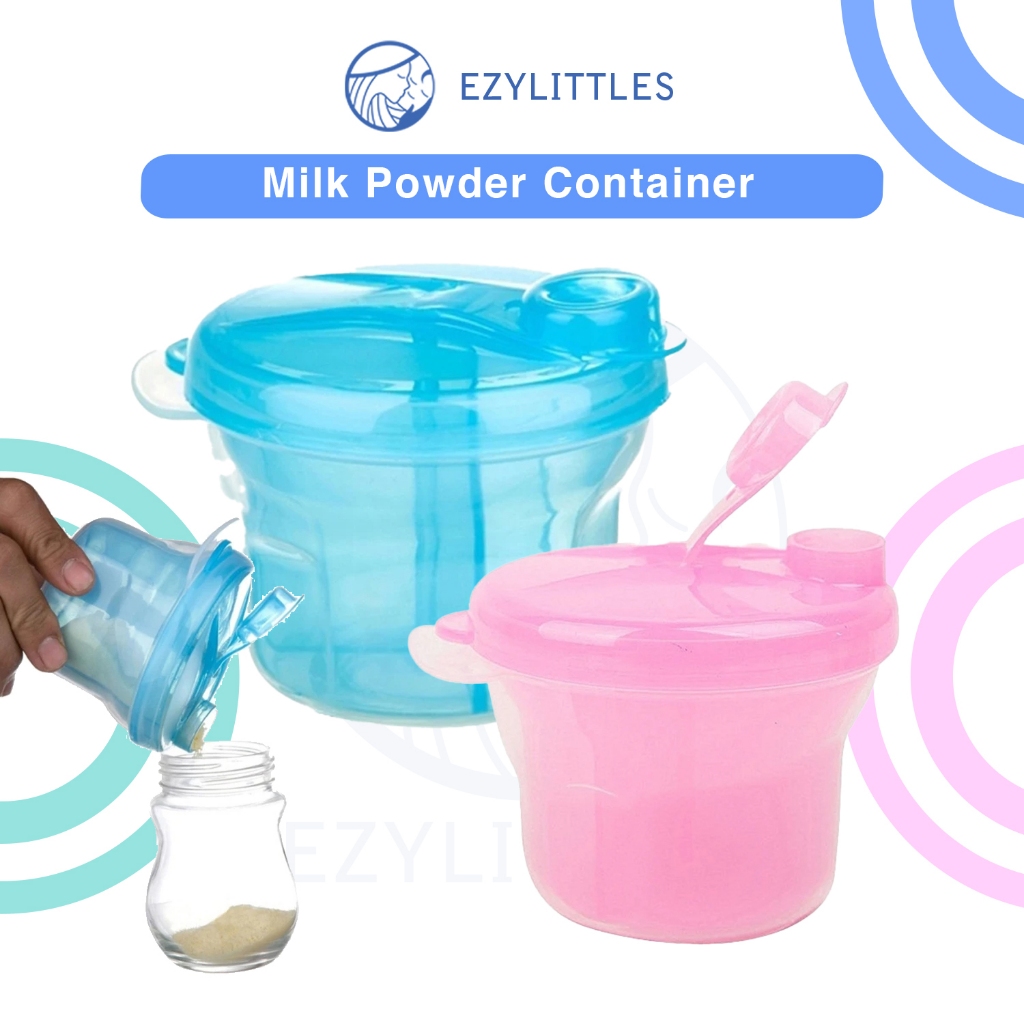 EZYLITTLES Baby Milk Powder Dispenser Container Case Food Storage Travel  Boxes Milk Powder Box Baby bekas serbuk susu