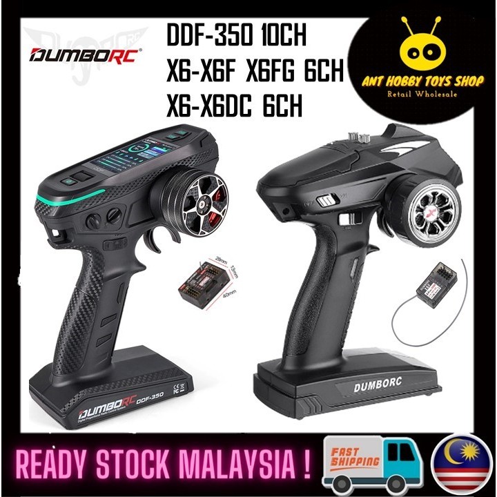 DUMBORC X6 - X6F 6CH DDF 350 10CH 2.4G RC Radio Transmitter Receiver ...