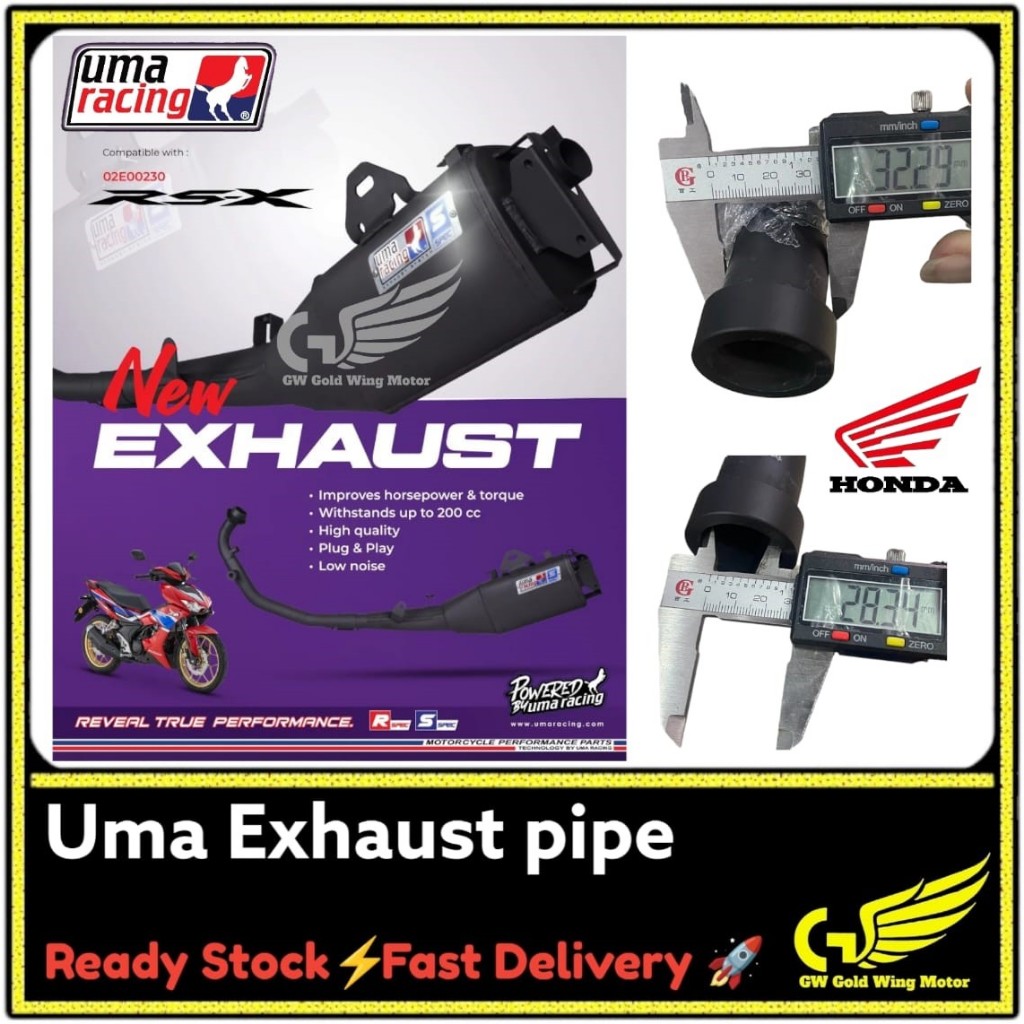 UMA RACING HONDA RSX 28MM EXHAUST BACK PRESSURE RSX150 NEW PNP EKZOS