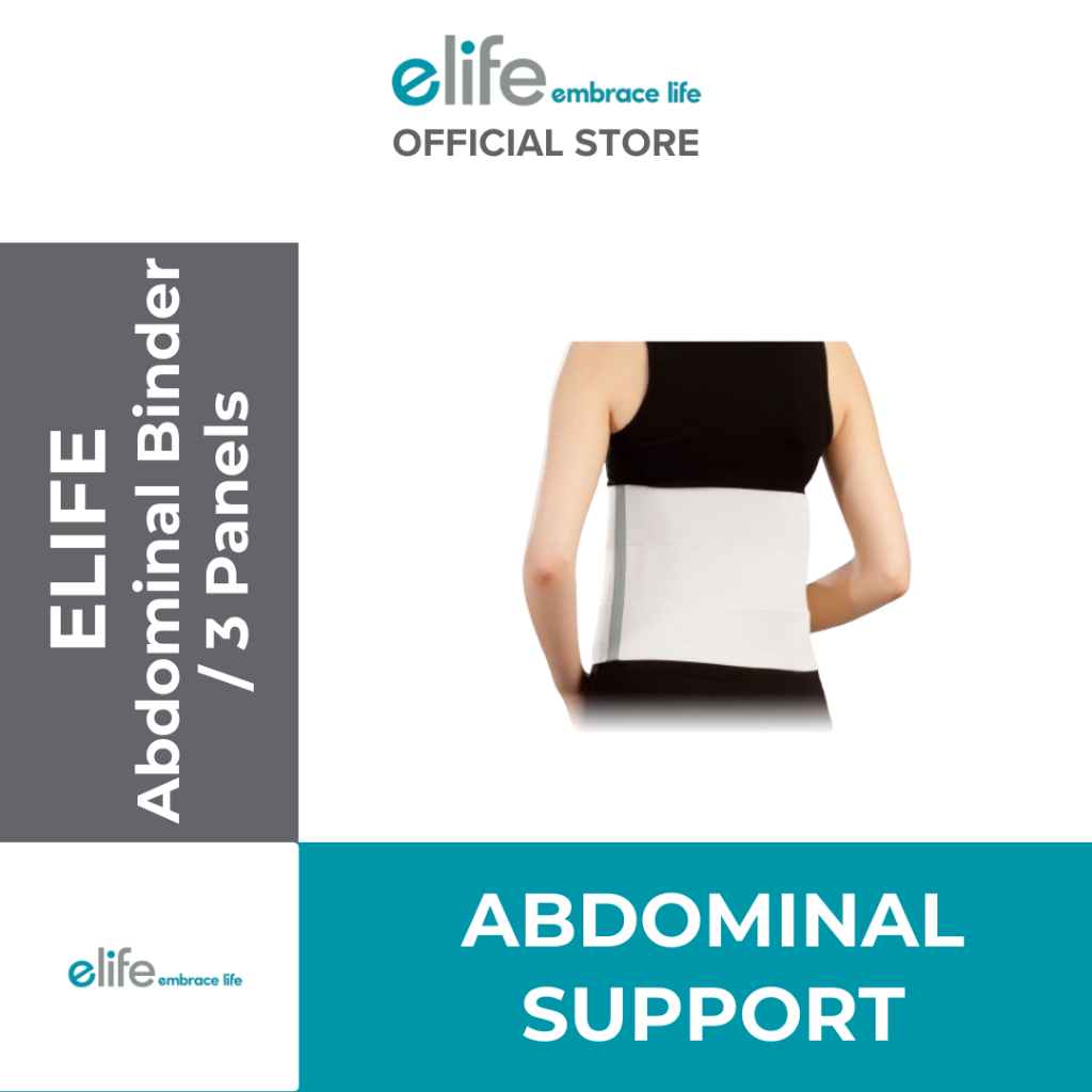 elife Abdominal Binder / 3 Panels (Abdominal Support) [E-WA052 /MWABD02 ...