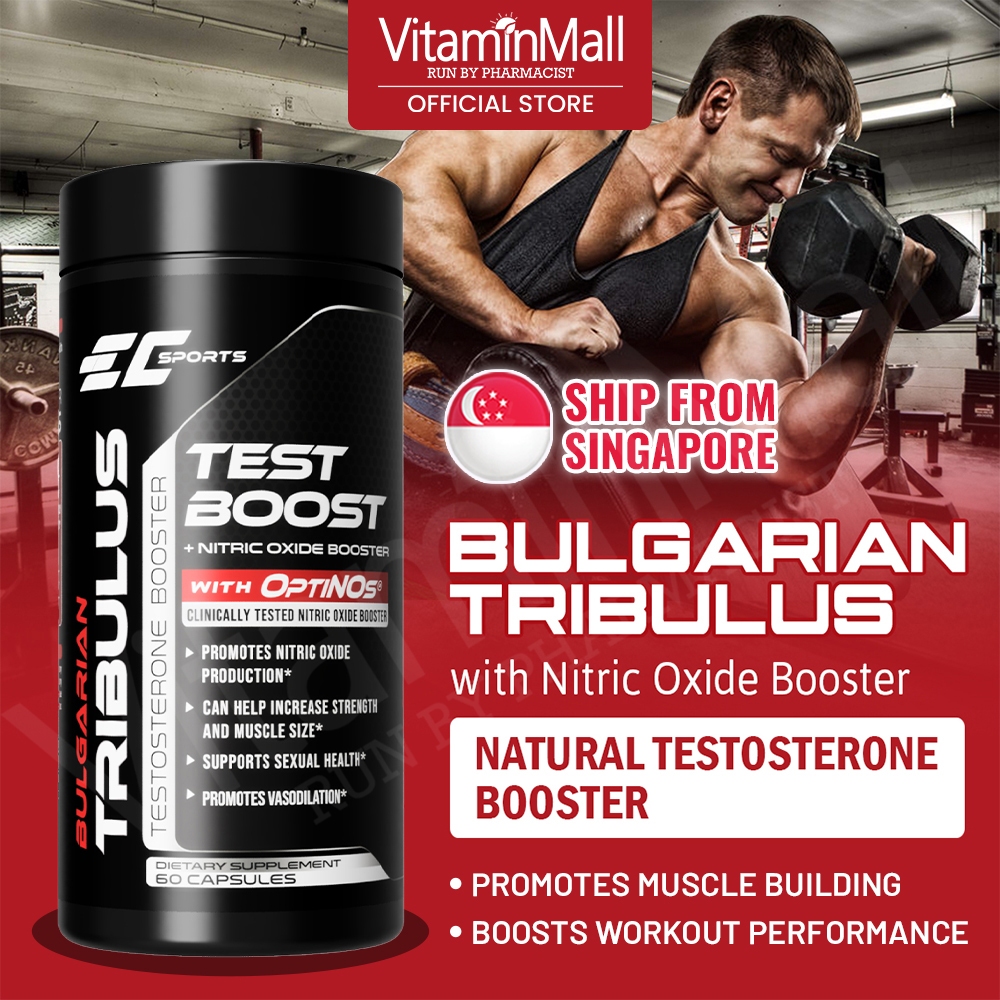 EC Sport Bulgarian Tribulus Testosterone Booster For Men + Nitric Oxide