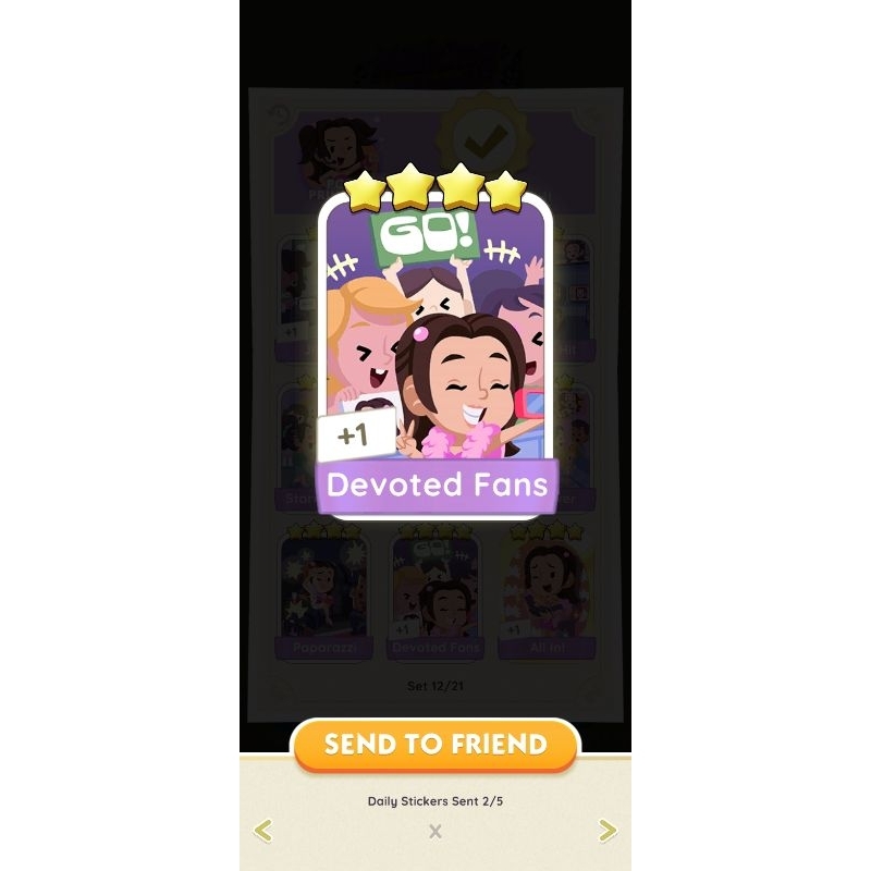 DEVOTED FANS (Monopoly Go Sticker) | Shopee Malaysia