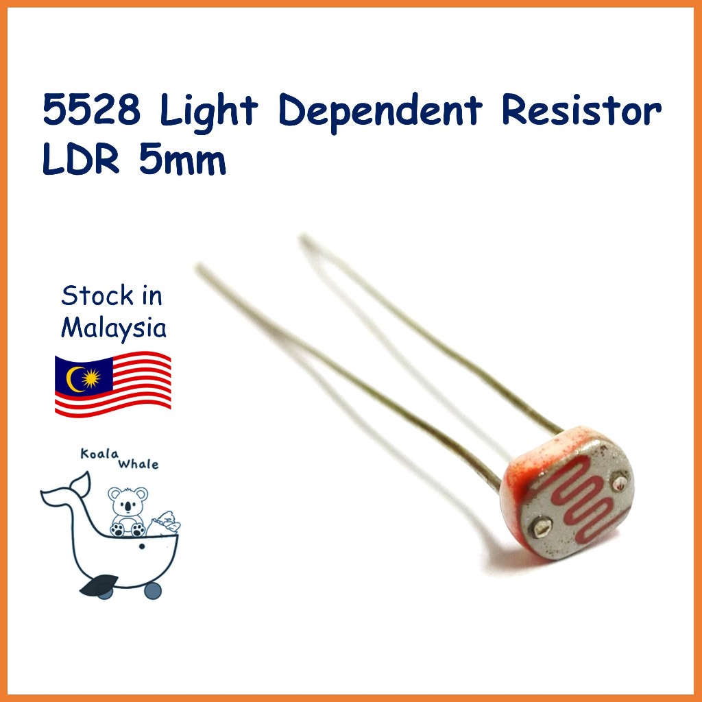 5528 LDR Light Dependent Resistor Perintang Peka Cahaya GL5528 ...