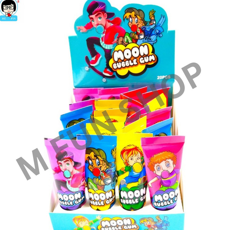 20 Pcs Viral Bubble Cream Moon Bubble Gum Chewing Gum Tube (LOCAL READY ...